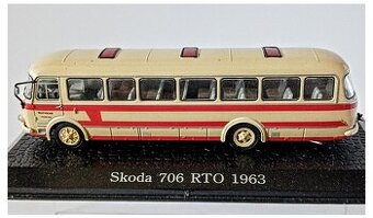 Kovový model autobusu ŠKODA 706