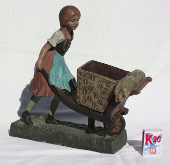 Socha soška figura figurka terakota cca rok 1920
