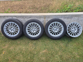 4x ALU Audi 5x112 ET35 + 3x letní pneu 225/55 R17 101Y