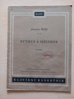 JAROSLAV ŘÍDKÝ – kolekce not
