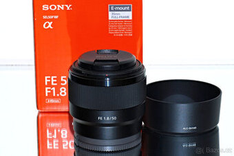 Sony FE 50mm f/1,8 + UV filtr Záruka 03/26