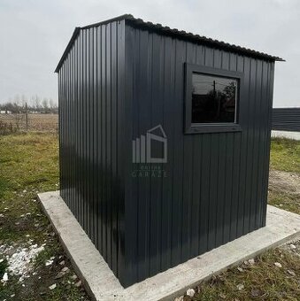 Zahradní domek 2,5x2m - dveře - okno