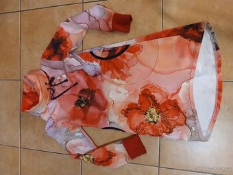 Dívčí mikina,  mikinošaty vel.128/134