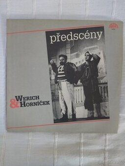 UNIKÁTNÍ  DVOJALBUM  WERICH A HORNÍČEK,  PŘEDSCÉNY