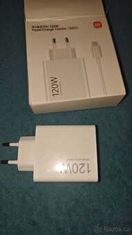 Nabíječka do sítě Xiaomi 120W Charging - bílá a kabelem
