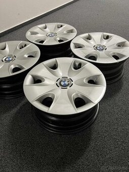 BMW originální plechové disky + poklice zdarma – nový stav