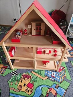 Dřevěný domeček pro panenky Roba /B098