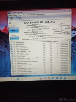 Prodám hardisk Toshiba  2 TB ..2,5..SATA.