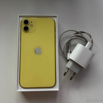 Prodám iPhone 11 – žlutý, 128 GB, TOP stav