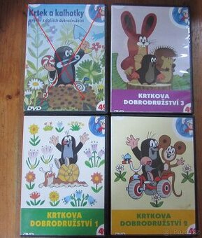 DVD pro děti - české večerníčky, Šmoulové, Disney, Pingu aj.