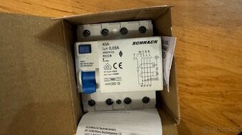 Proudový chránič typu B Schrack AMPARO 40 A, 4P, 30 mA