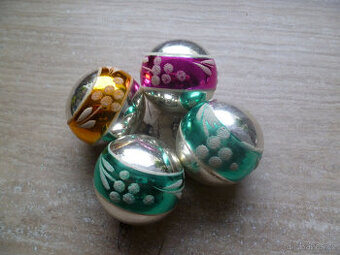 Staré vánoční báňky české výroby, levně