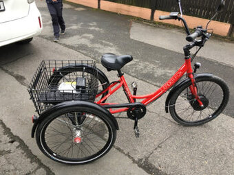 elektrická šlapací tríkolka 24´´ pro seniory