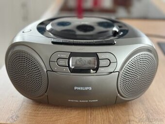 Rádio + CD přehrávač Philips stříbrný