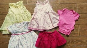Letní oblečení pro holčičku šatičky, body vel. 62 - 1