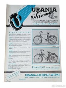 Reklamní leták - Urania - Saxonette - 1939