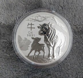 Investiční stříbrná mince sběratelská OX2021 rok buvola