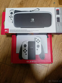 Zánovní Nintendo Switch Oled + Pouzdro