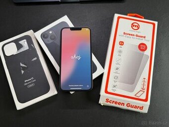 iPhone 13 128 GB tmavě modrý – 85 % baterie, bohaté přísluš. - 1