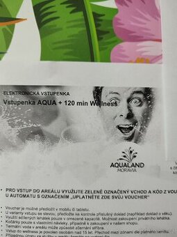 Vstupenka aquland Moravia