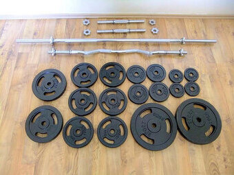 činky - Fitness sestava 125kg za 8880,-