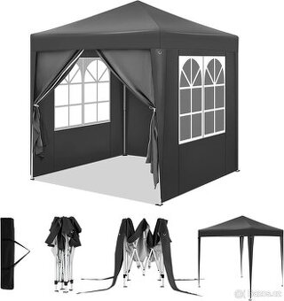 WOLTU skládací pavilon 2 x 2 m, se 4 bočními stěnam - 1