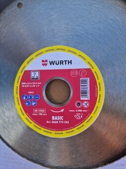 Diamantový kotouč Wurth 350x3,2 x 25,4 mm