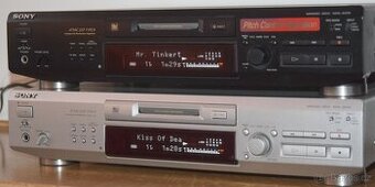Minidisc deck SONY MDS-JE530,10x MD, manuál, kabely cinch -