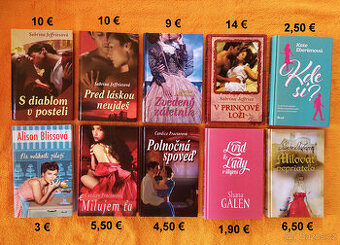 Romány, beletria, romantické, historické, detské knihy