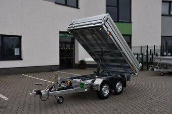 Třístranný sklápěcí přívěs do 2700 kg 2,6m ELEKTOHYDRAULIKA