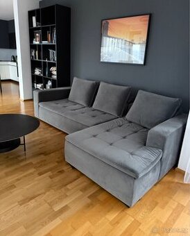 Pohovka Mezzo šedá Velvet