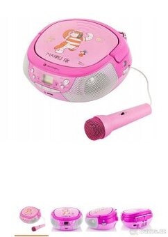 Dětské Rádio s CD a karaoke mikrofonem MAXIPES FÍK