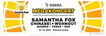 Vstupenka na Megakoncert rádia čas