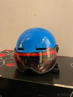 Lyžařská helma se štítem Salomon - dětská M - 53 - 56 cm