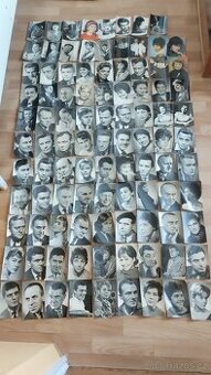 Fotky - stare pohledy hercu a umelcu 60,70 leta 115 kusu