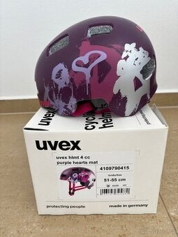 Dívčí cyklistická helma zn. UVEX, vel. 51-55 cm