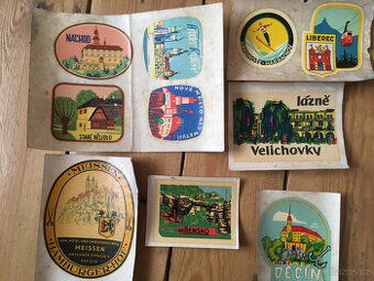 Obtisky,samolepky na kufr