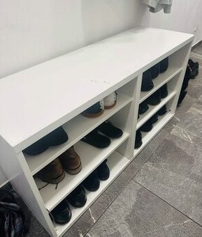 Botník bílý - 40 x 120 x 66 výška