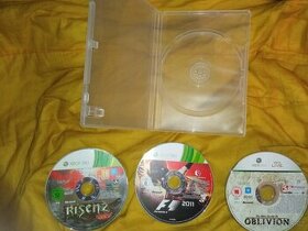 Xbox 360 hry Risen 2, F1 2011, Elder Scroll IV Oblivion
