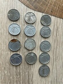 Prodám haléře mince (mix) 10,20,50 - 1
