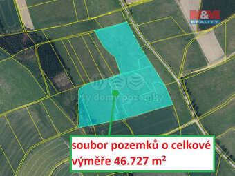 Prodej pole, 46.727 m², Machov - Nízká Srbská