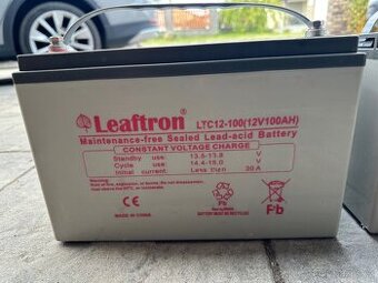 baterie Leaftron LTC 12-100, 12V 100Ah - 1