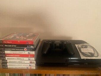 PlayStation 3 Slim 250GB + 9 her