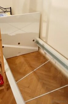 Jednolůžková postel MALM (IKEA) bílá - 1