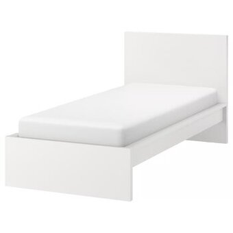 Jednolůžková postel MALM (IKEA) bílá