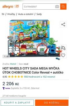 Hot wheels chobotnice myčka