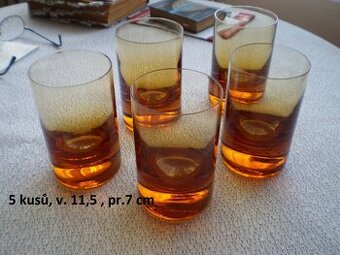 skleničky - MOSER -  neužívané- nekompletní