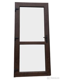Vchodové dveře antracit nebo ořech 100x210