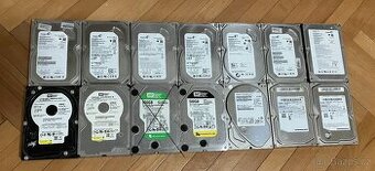 SATA 3,5" disky, odzkoušené, uvedená cena je za vše