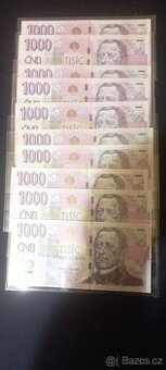 1000 Kč s přítiskem  R07, R23, R25, R38, R47 - 1